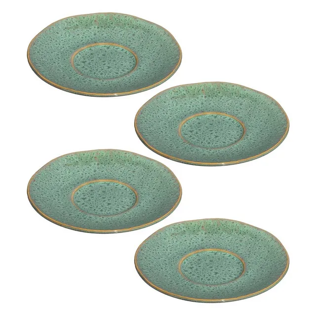 leonardo-matera-soucoupe-vert-15-cm-c-ramique-lot-de-4 image 1
