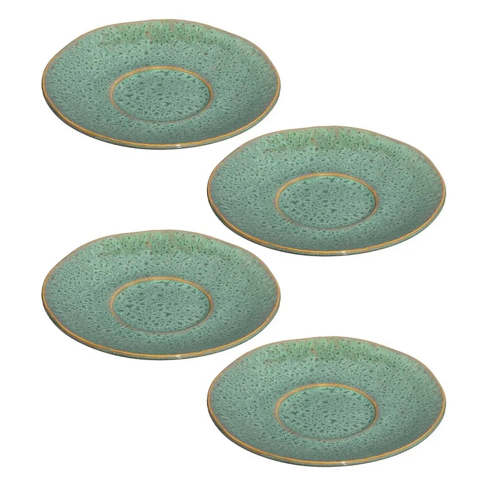 leonardo-matera-soucoupe-vert-15-cm-c-ramique-lot-de-4 image 1