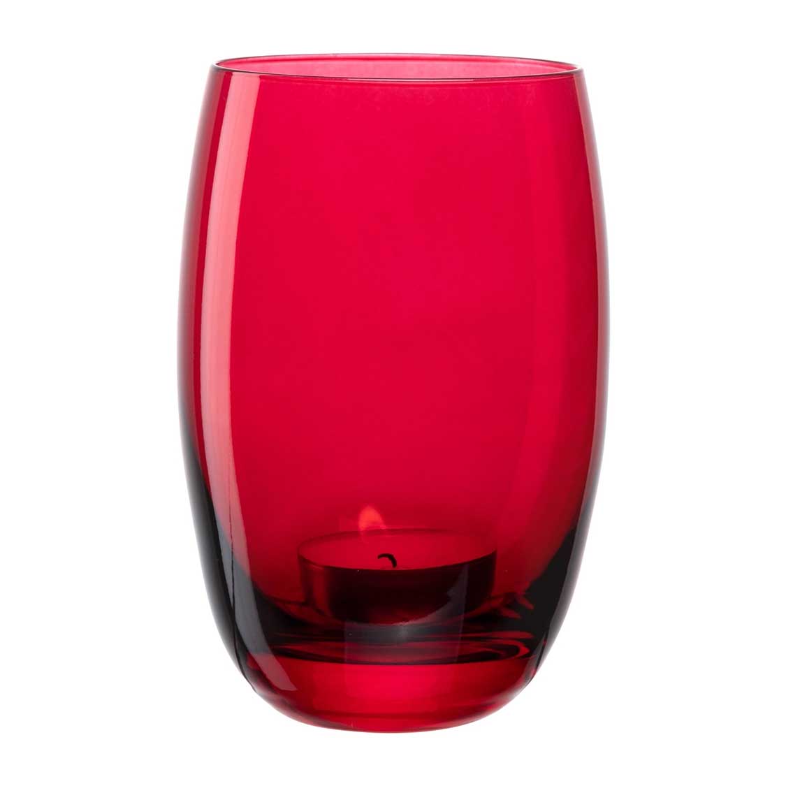 leonardo-cheers-photophore-verre-rouge-12-5-cm-gravure image 2