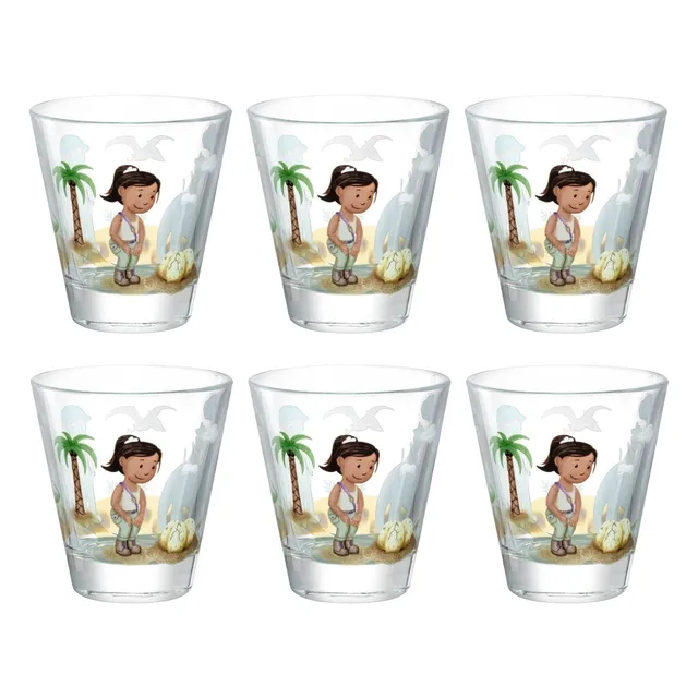 leonardo-bambini-avventura-verre-enfant-215-ml-dino-lot-6 image 1