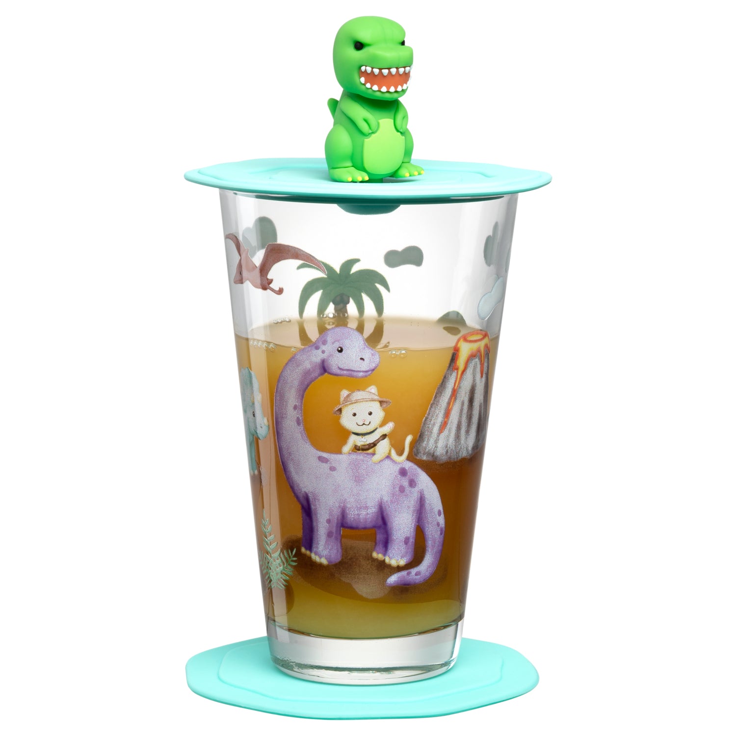 leonardo-bambini-avventura-dino-verre-enfant-300-ml-lot-3-pi-ces image 2