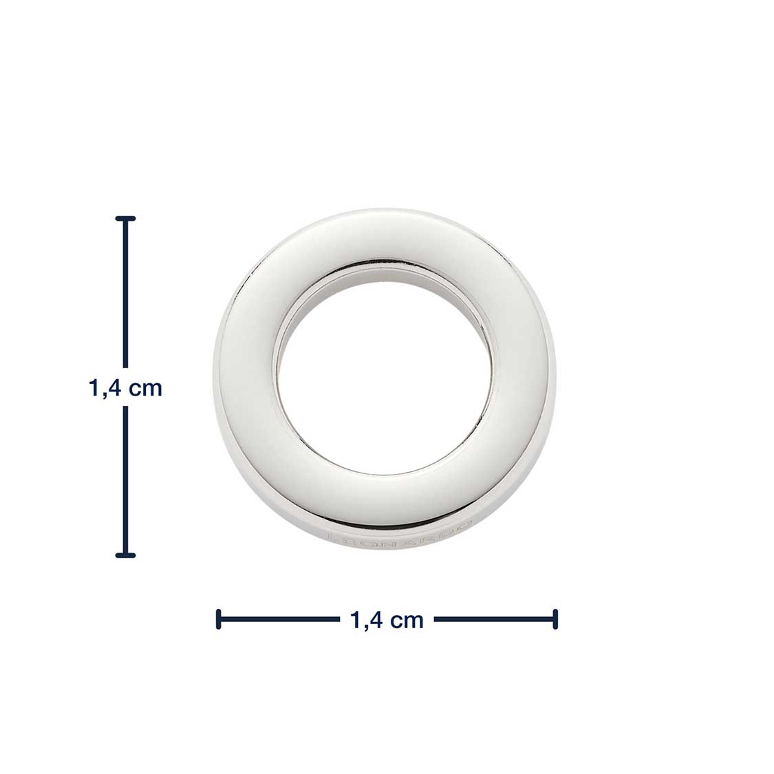 leonardo-bague-acier-inoxydable-plate-petite-argent image 4