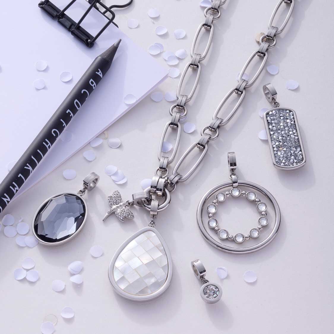 leonardo-clip-mix-lacy-pendentif-argent-zircon image 7