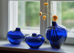 krosno-pebble-2017-vase-30-cm-cobalt image 8