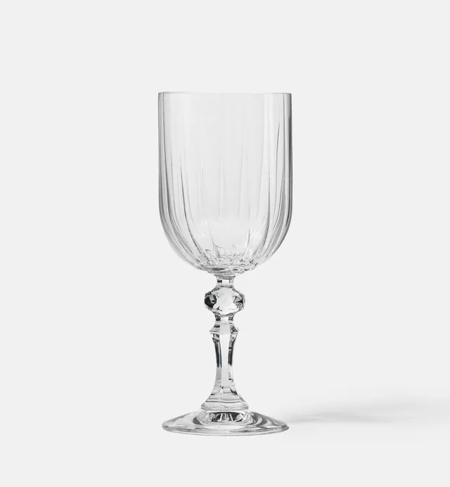 krosno-paris-verres-vin-300-ml-pied-d-coratif-stri image 1