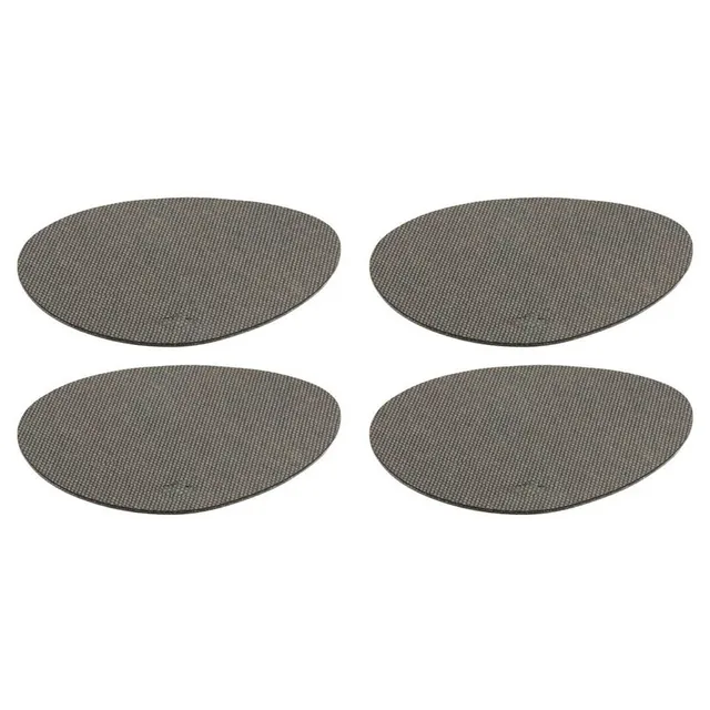 leonardo-gocce-sous-verres-gris-lot-de-4-r-versibles image 1