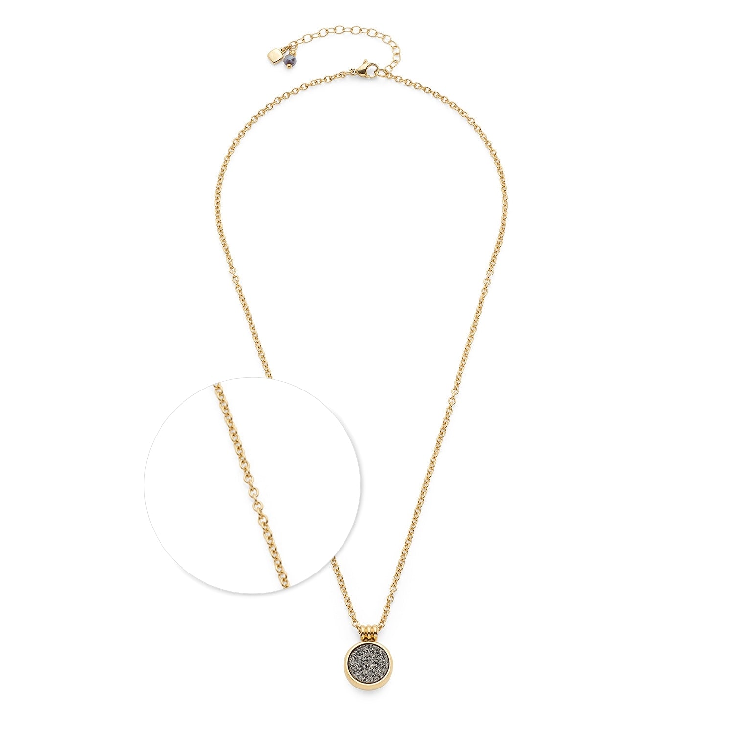 leonardo-odelle-45-cm-collier-dor-agate-ronde image 1