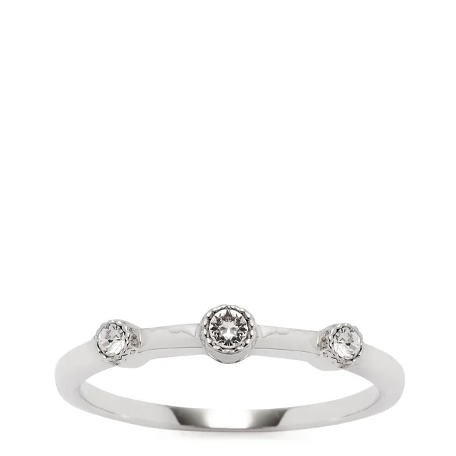 leonardo-marida-ciao-bague-acier-16-cristaux image 1