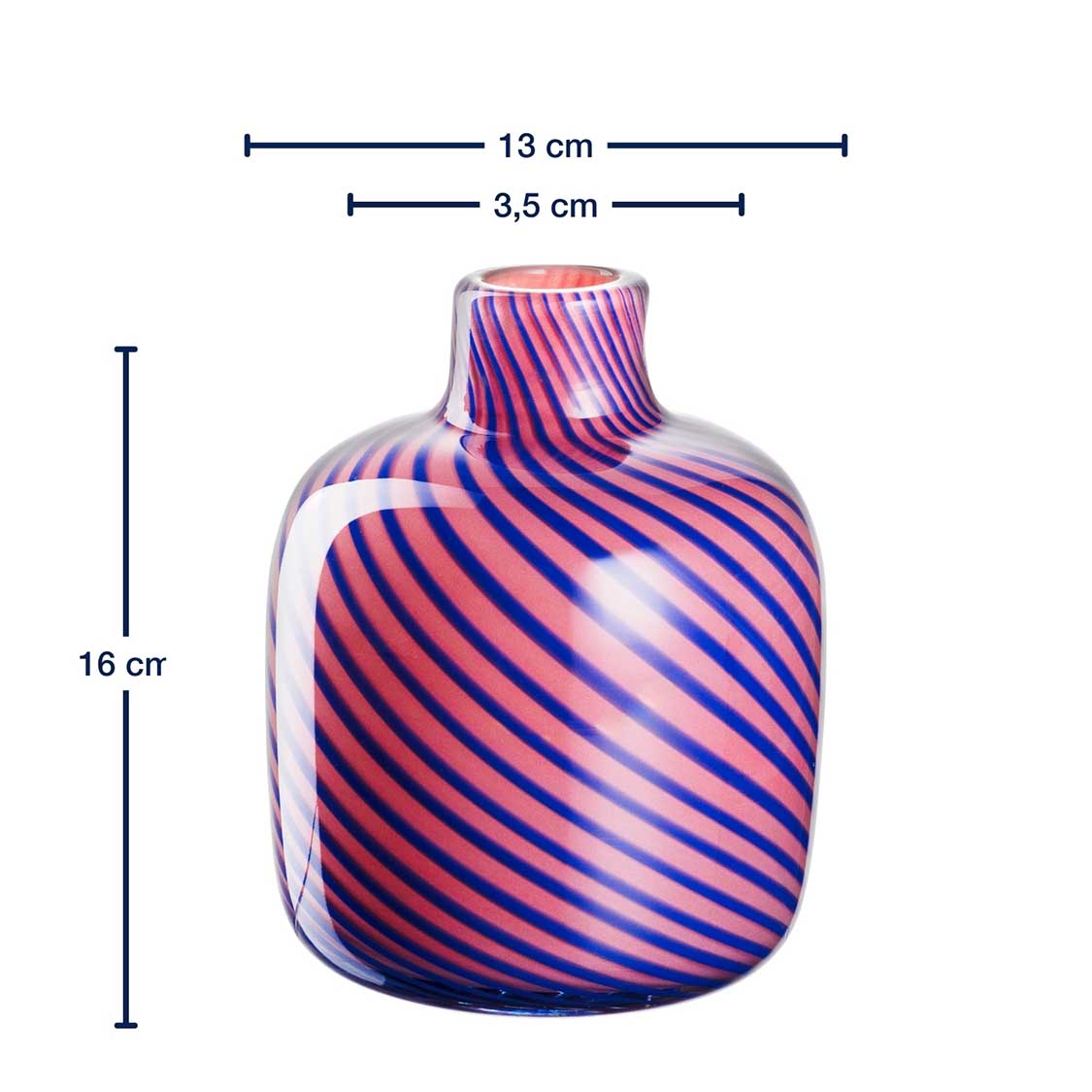 leonardo-filo-colori-vase-rose-16-cm-verre-fait-main image 3