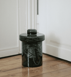 krosno-jars-bocal-graphite-27-cm-avec-couvercle-cristal image 4