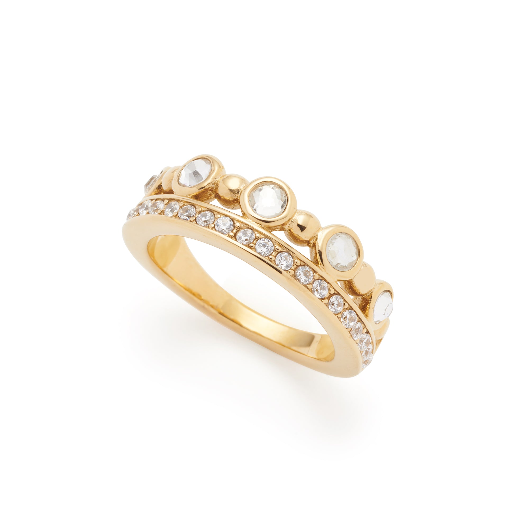leonardo-bobby-bague-dor-e-taille-19-pierres-pav image 1
