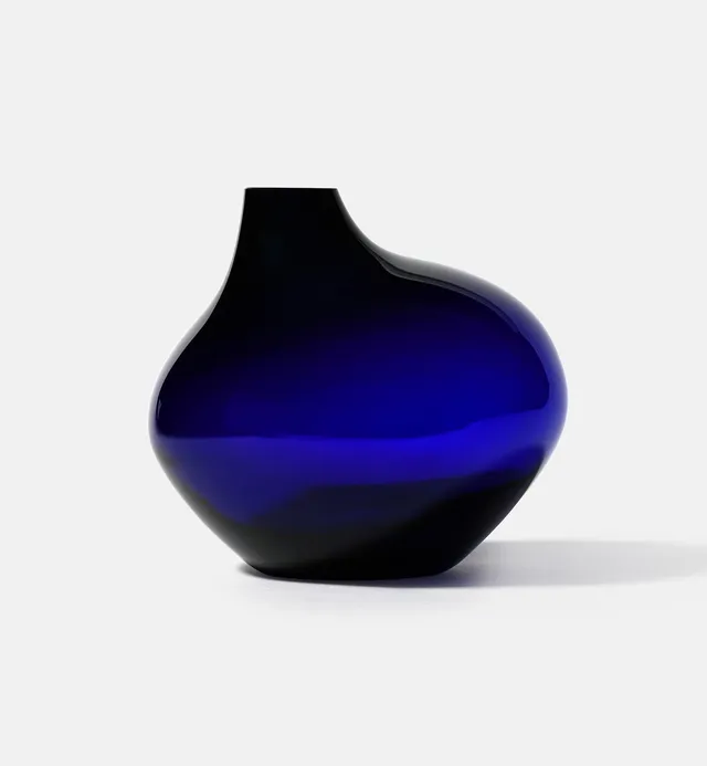 krosno-pebble-2017-vase-20-cm-cobalt image 1