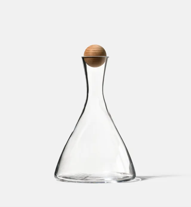 krosno-carafe-vin-bouchon-bois-1000-ml image 1