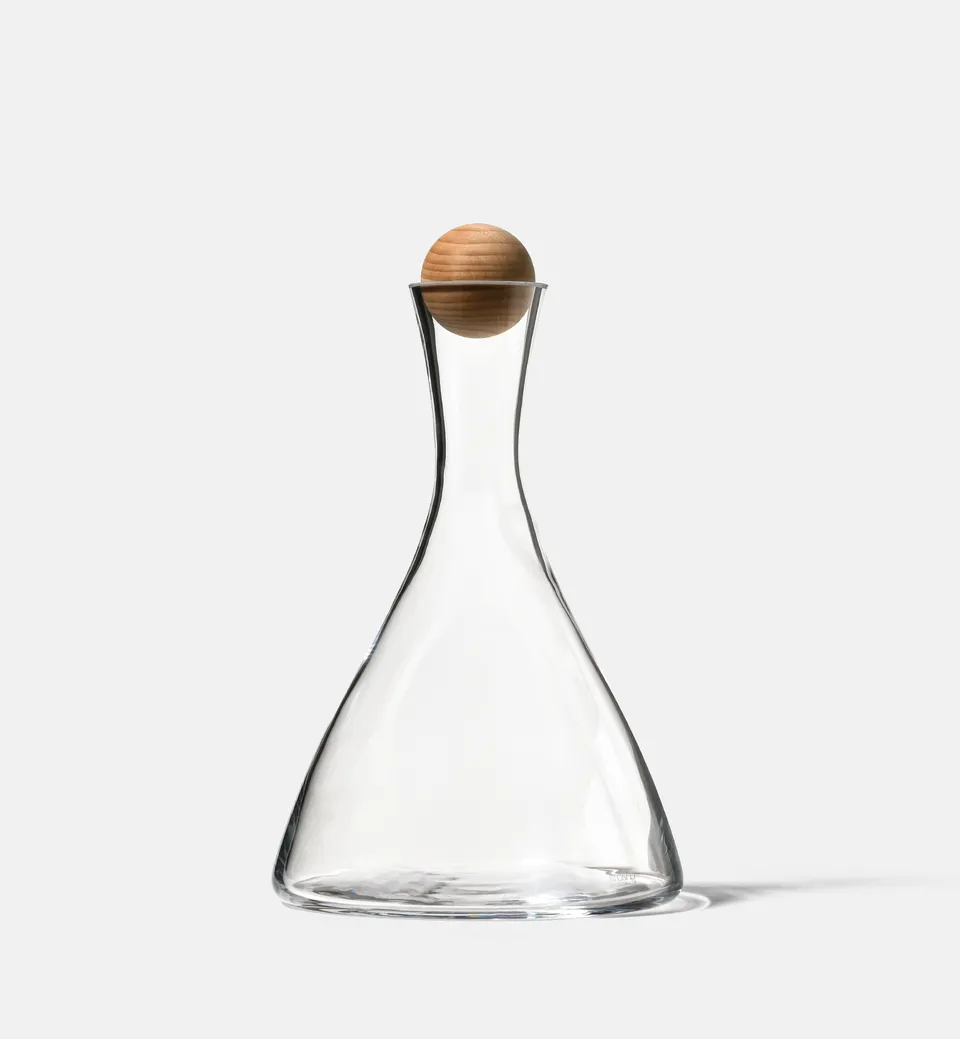 krosno-carafe-vin-bouchon-bois-1000-ml image 1