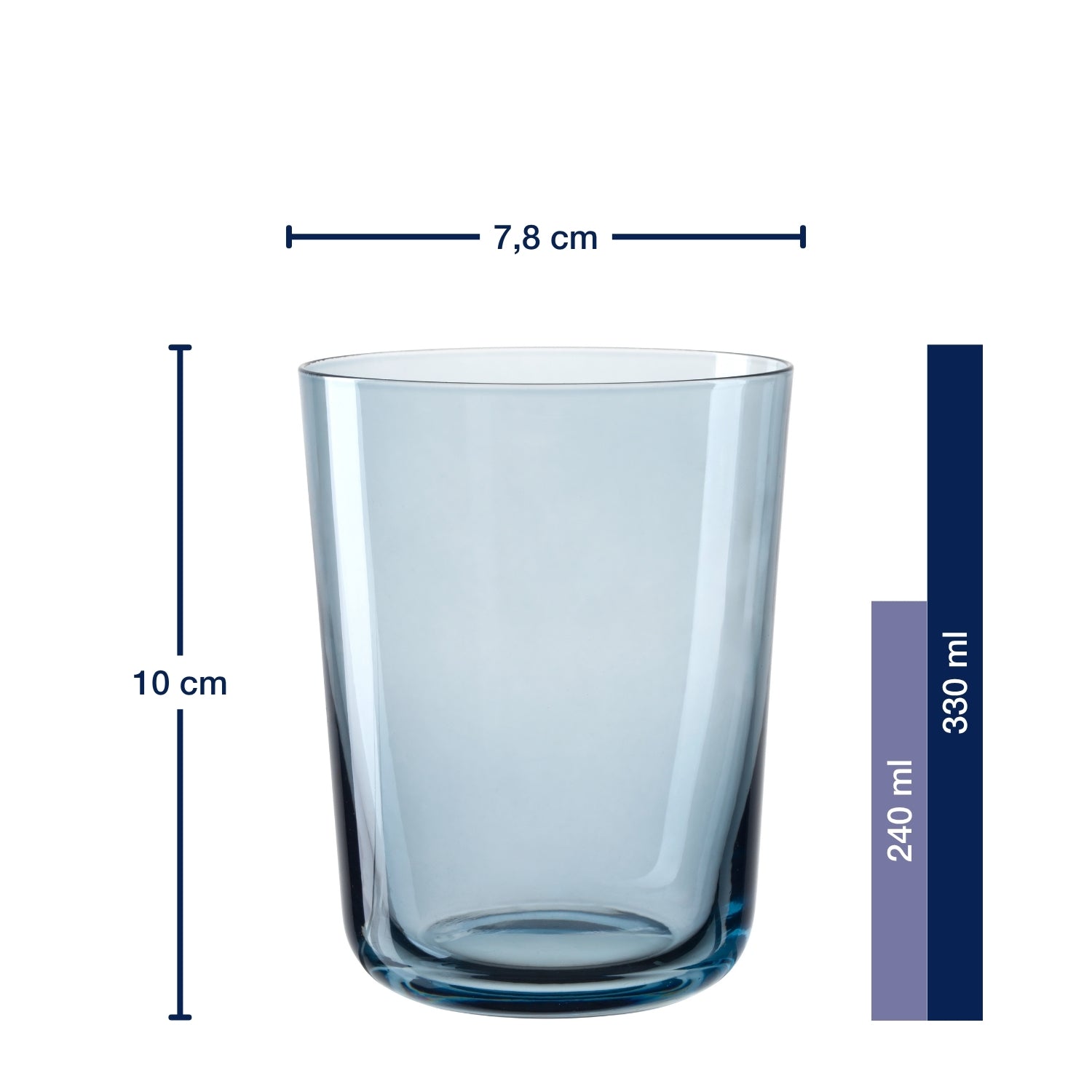 leonardo-leggero-gondola-verres-eau-bleus-330-ml-lot-4 image 3