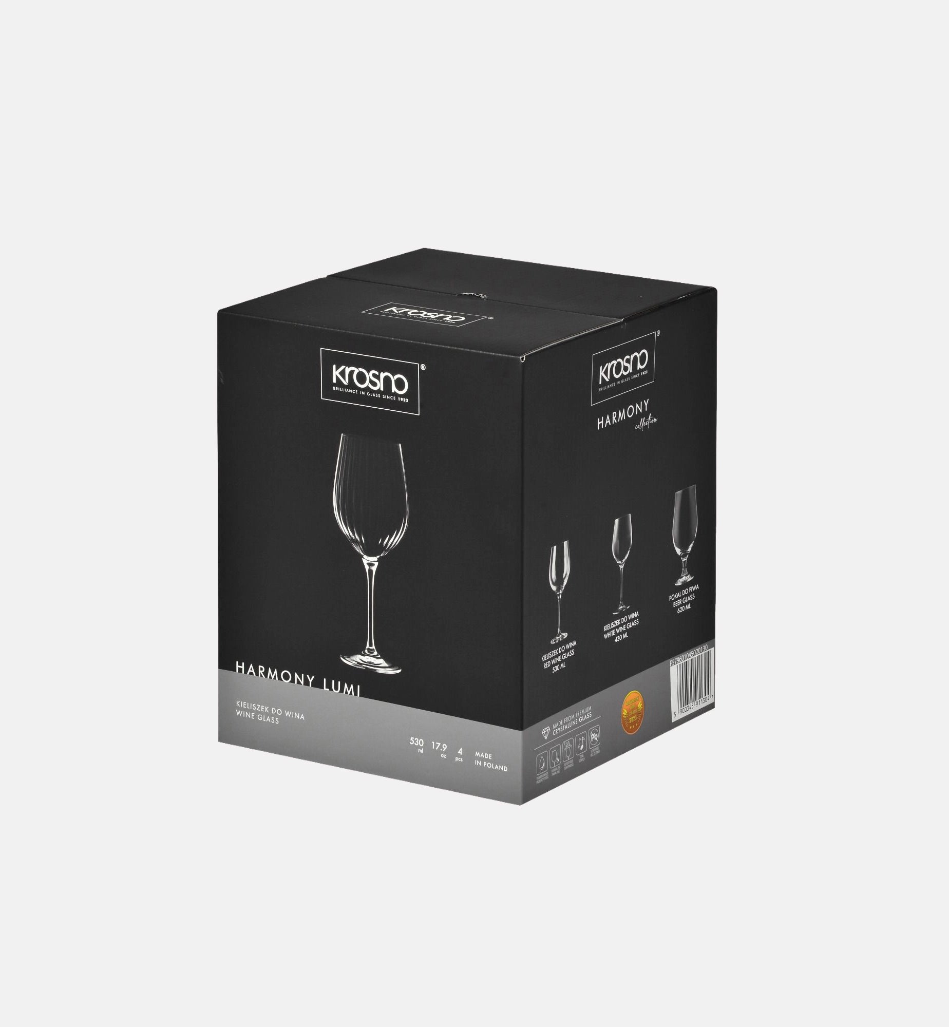 krosno-harmony-lumi-verres-vin-stri-s-530-ml-cristal image 5