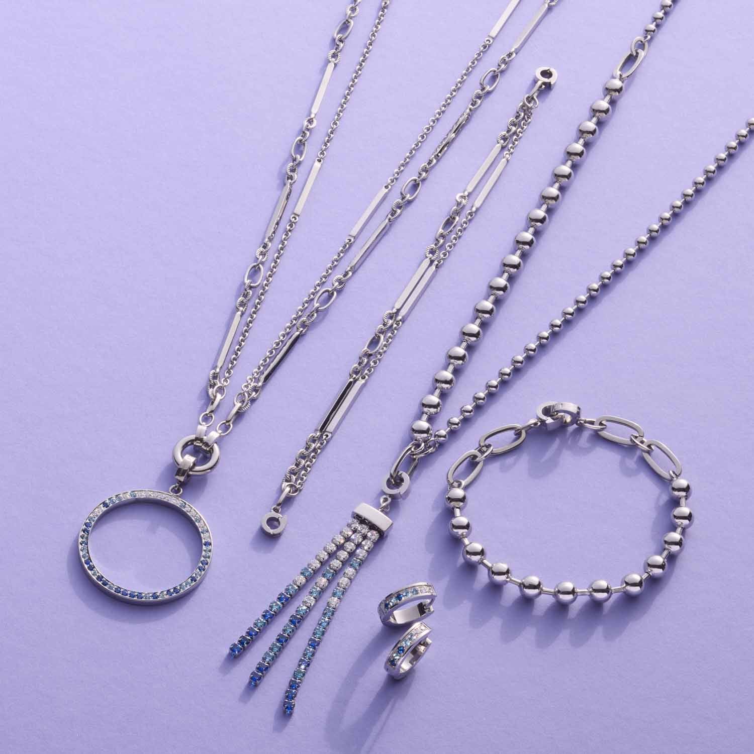 leonardo-grace-bracelet-argent-deux-rangs-clip-mix image 6
