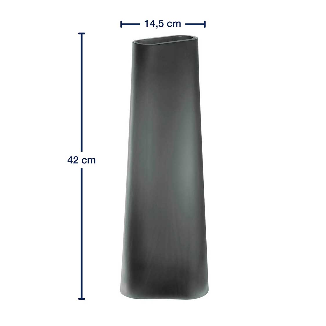 leonardo-turno-vase-42-cm-gris-satin-mat image 3