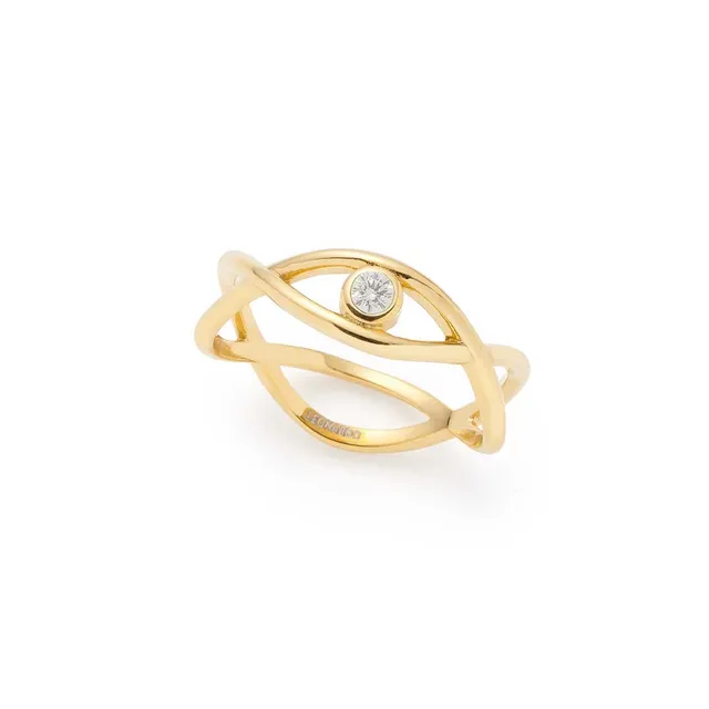 leonardo-tavari-bague-dor-e-taille-17-zircon-entrelac-e image 1