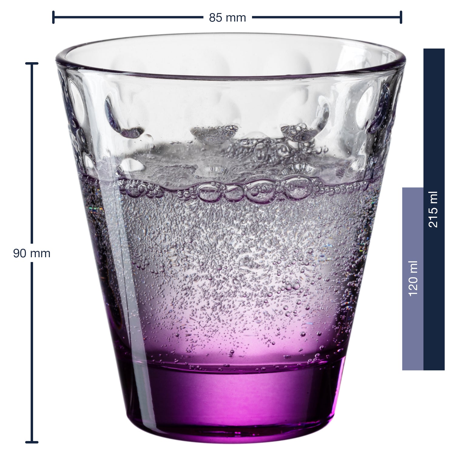 leonardo-optic-verre-eau-215-ml-lot-6-violet image 2