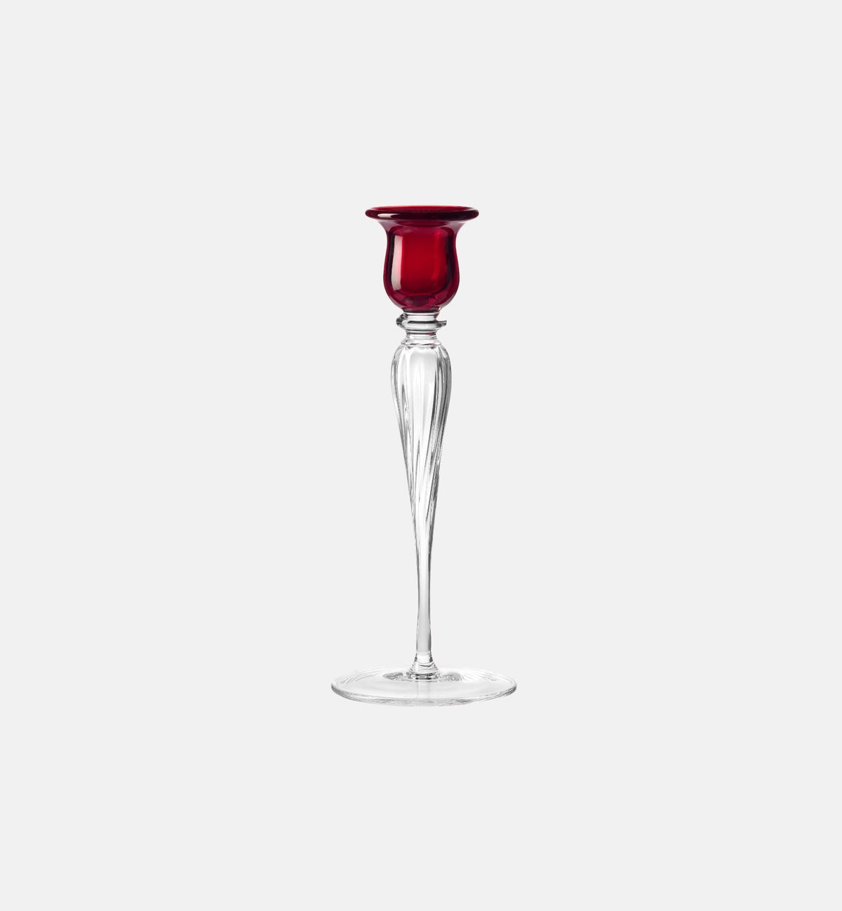 krosno-bougeoir-cristal-coupelle-rubis-25-cm image 1