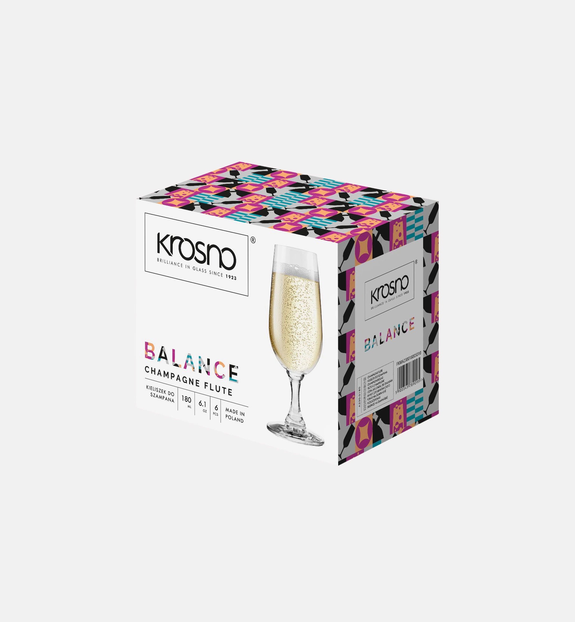 krosno-balance-fl-te-champagne-190-ml-transparente image 2