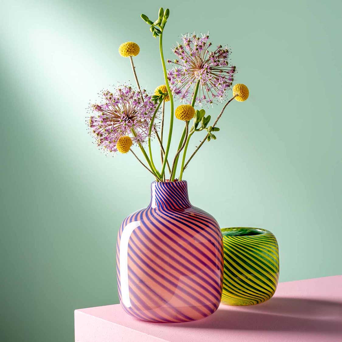 leonardo-filo-colori-vase-rose-16-cm-verre-fait-main image 8