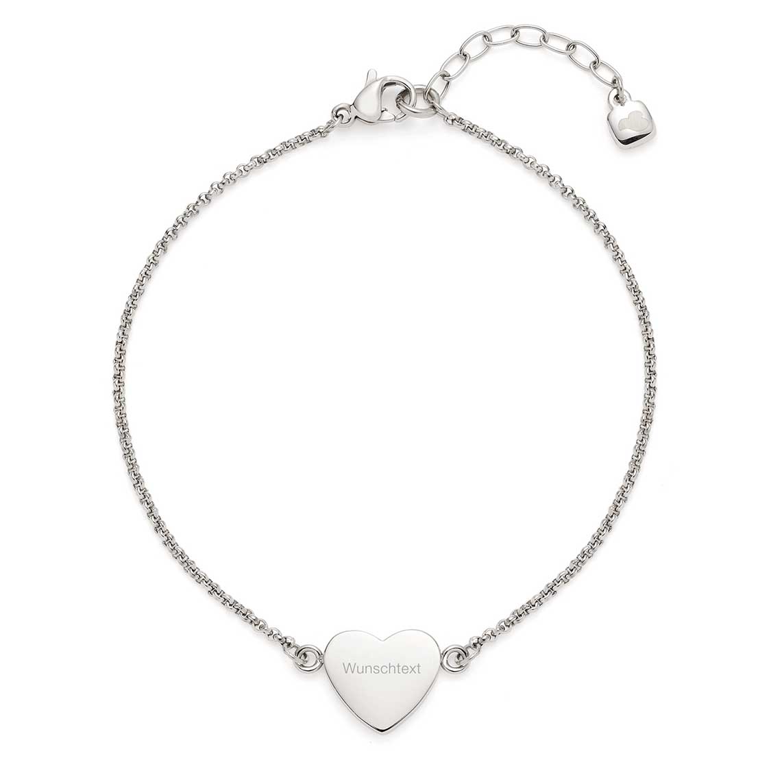 leonardo-kelly-bracelet-c-ur-gravable-argent image 1