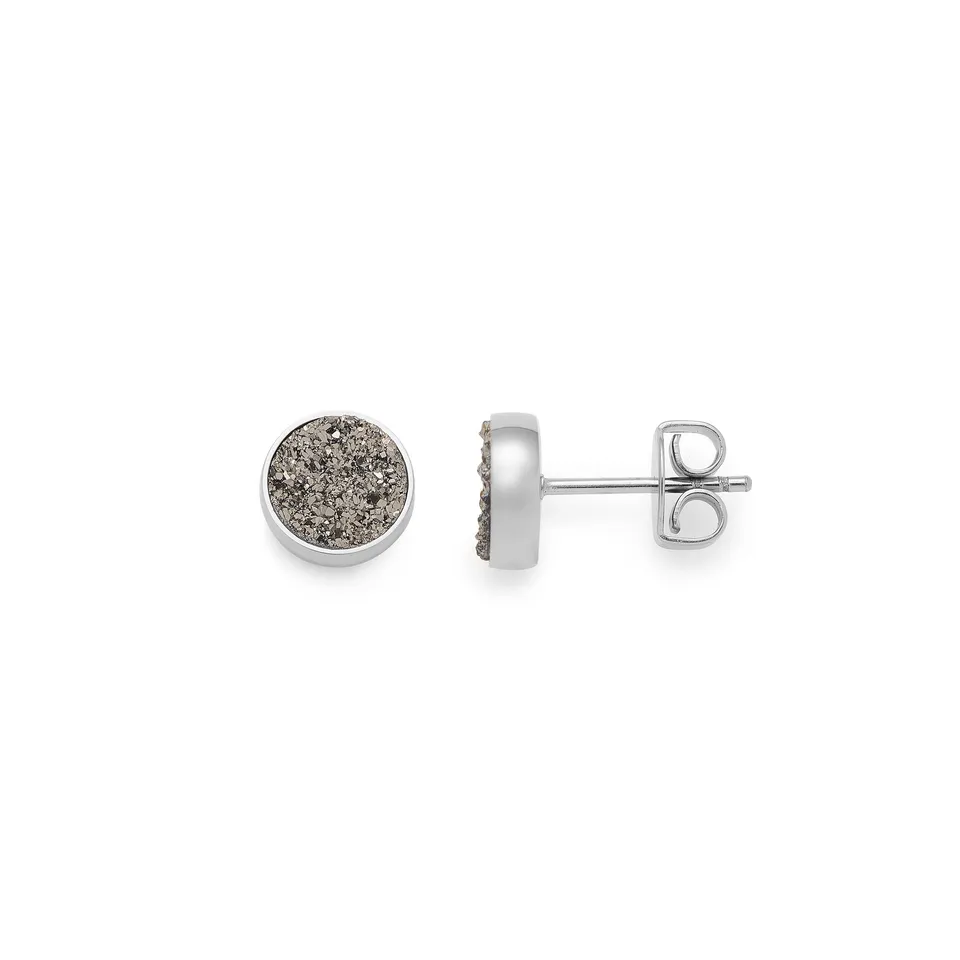 leonardo-odelle-clous-d-oreilles-argent-agate image 1