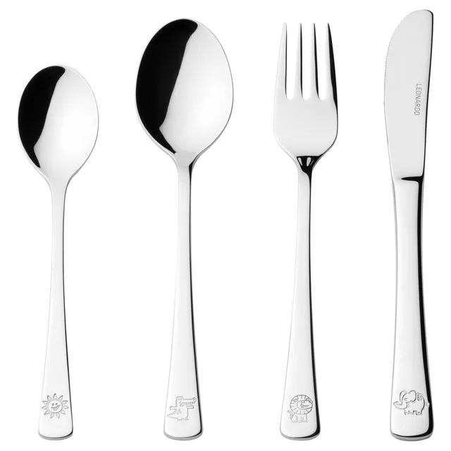 leonardo-bambini-couverts-enfant-argent-4-pi-ces image 1