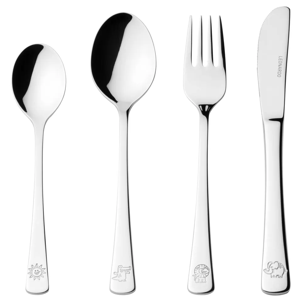 leonardo-bambini-couverts-enfant-argent-4-pi-ces image 1