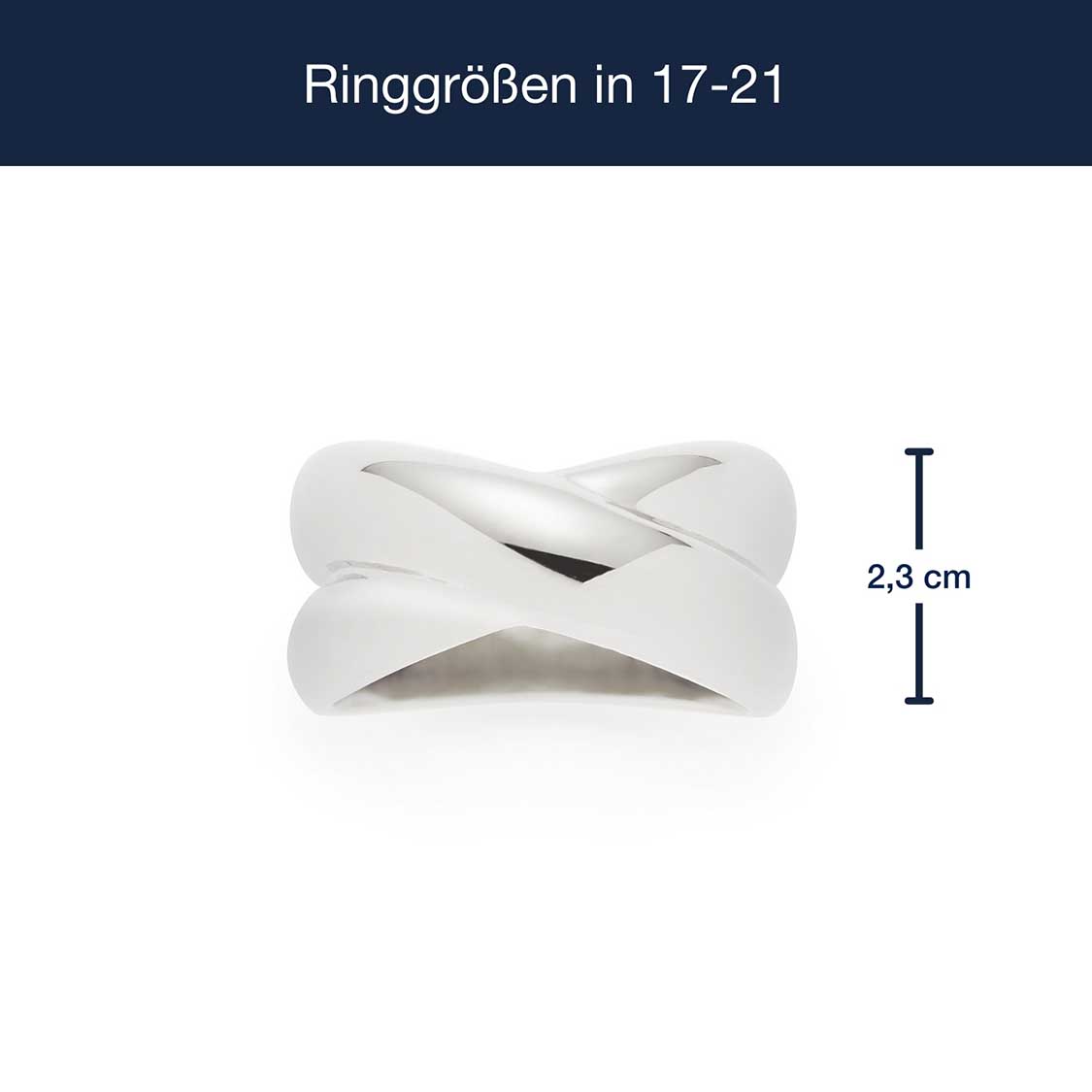 leonardo-lisbeth-bague-argent-e-crois-e-taille-17 image 4