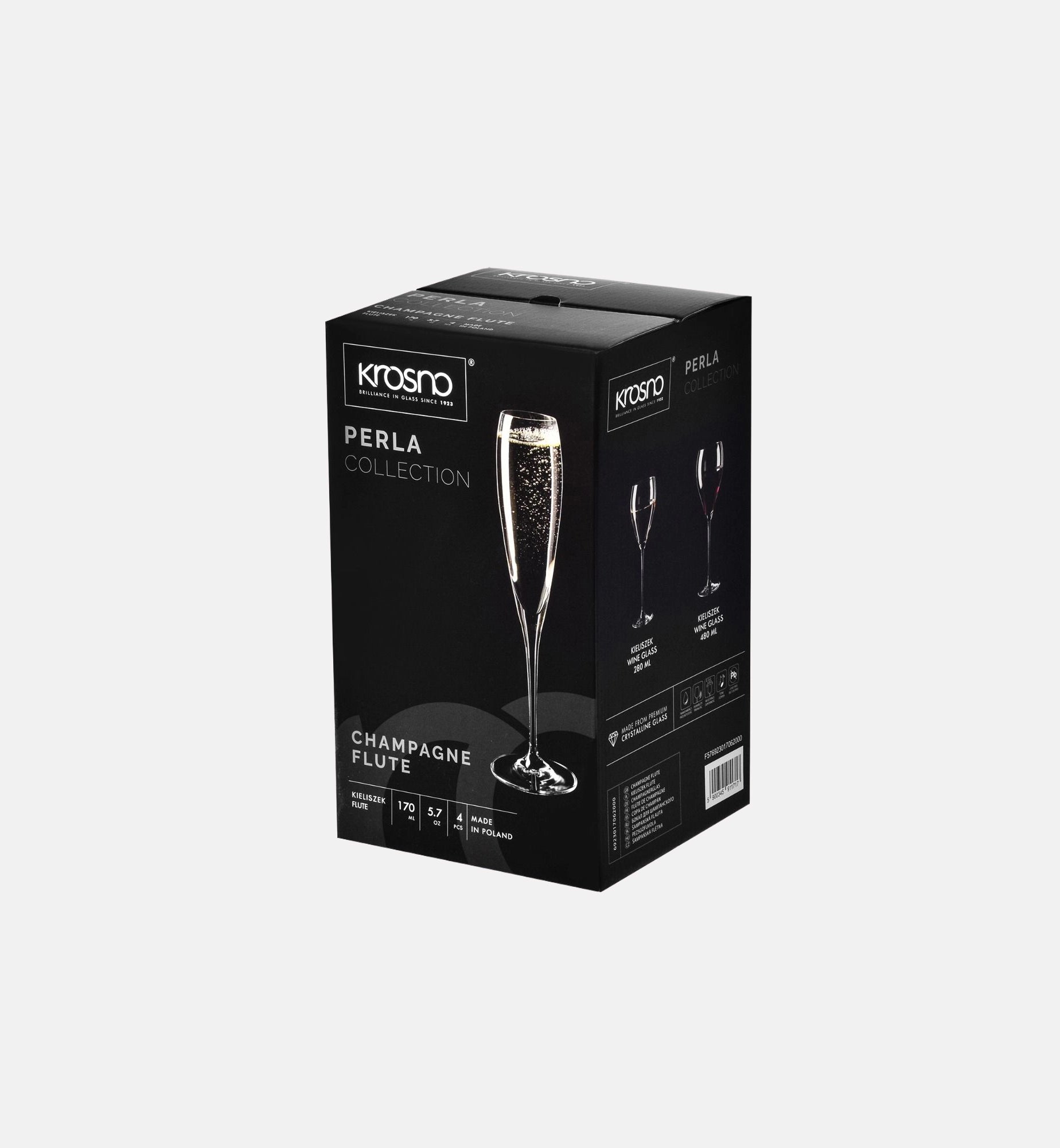 krosno-perla-verres-champagne-170-ml-lot-de-4-tulipe image 4