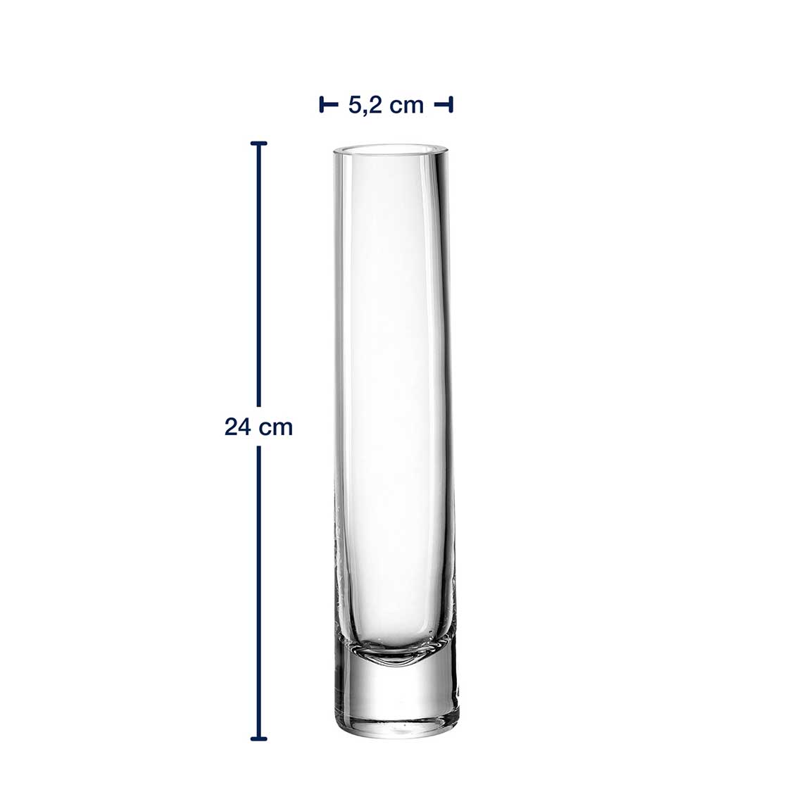 leonardo-novara-soliflore-en-verre-24-cm-conique image 3