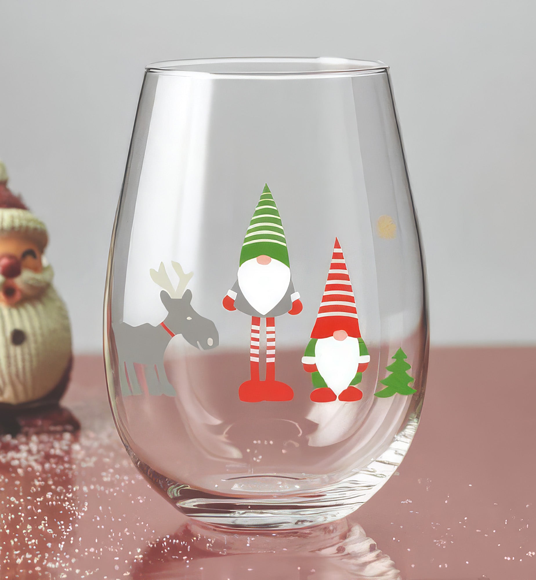 krosno-christmas-verre-eau-gnomes-550-ml image 2