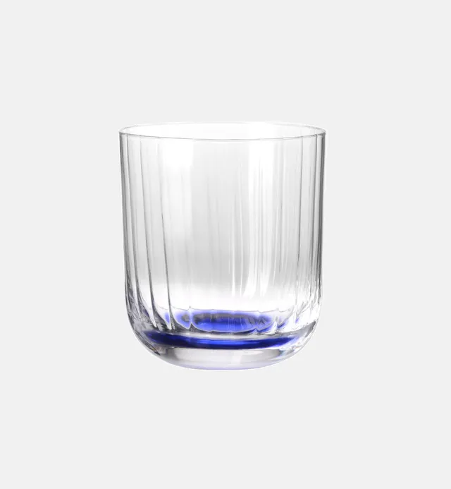 krosno-ribbed-verre-eau-bleu-marine-300-ml-cristal image 1