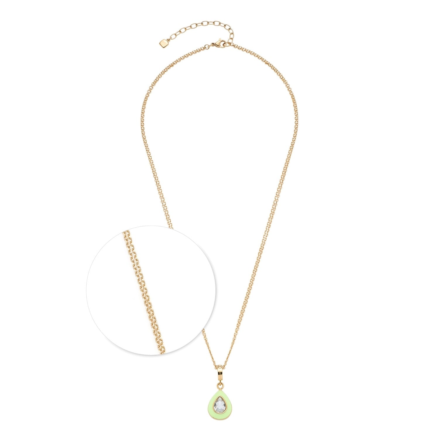 leonardo-gigi-collier-vert-45-cm-cristal-goutte image 1