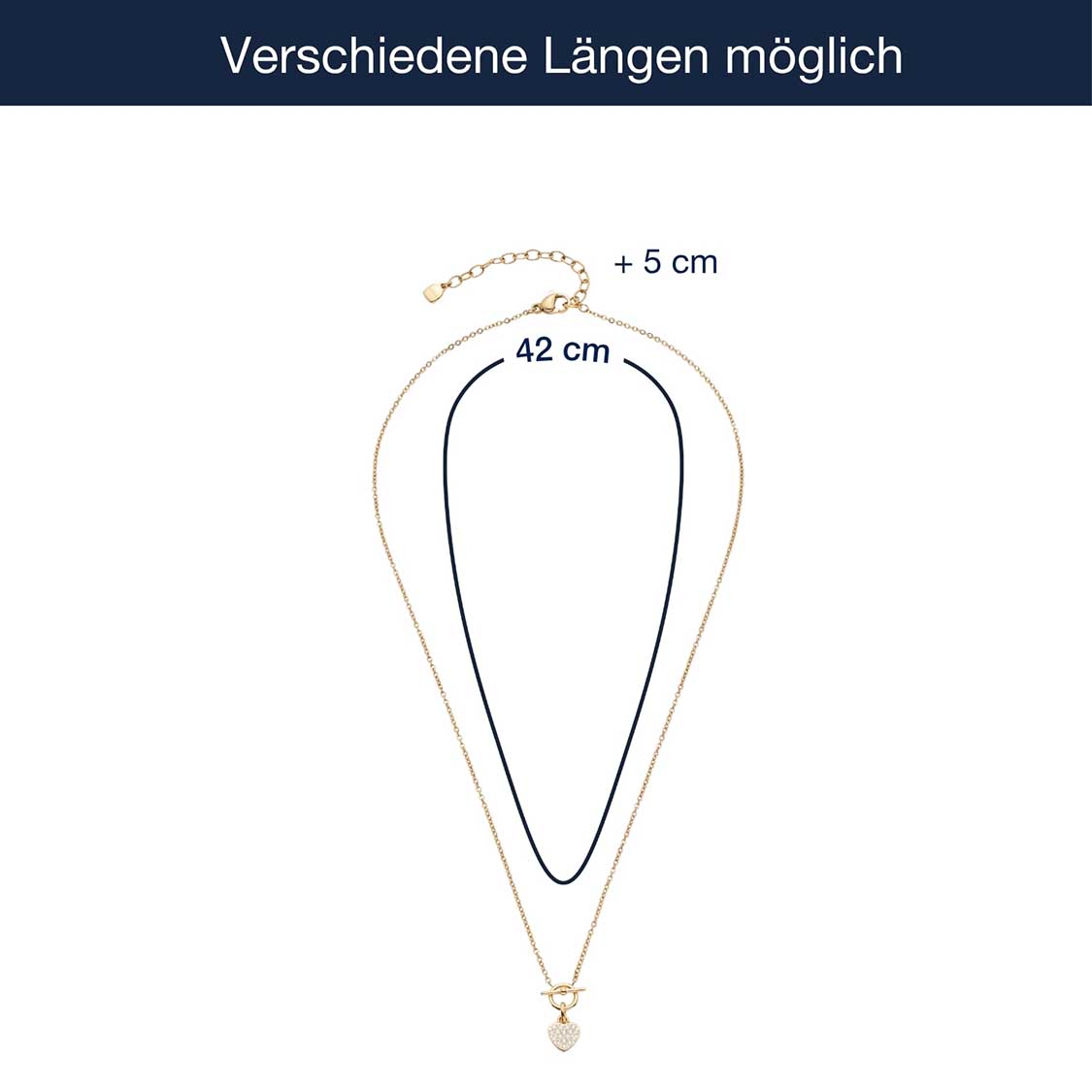 leonardo-noemi-collier-or-42-cm-pendentif-c-ur-zirconia image 5