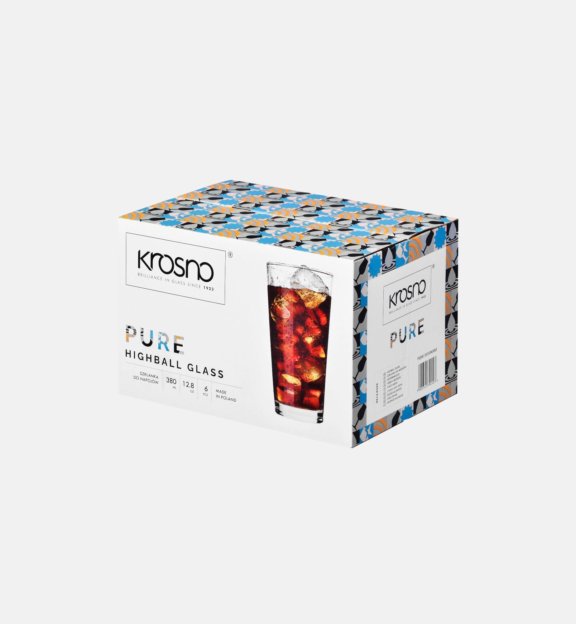 krosno-pure-verre-eau-haut-380-ml-verre-transparent image 4