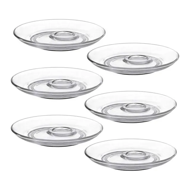 leonardo-senso-soucoupe-15-cm-verre-transparent-lot-de-6 image 1