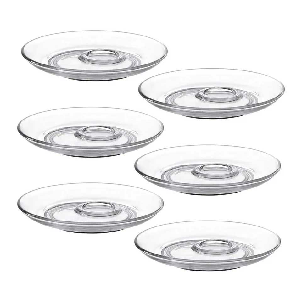 leonardo-senso-soucoupe-15-cm-verre-transparent-lot-de-6 image 1