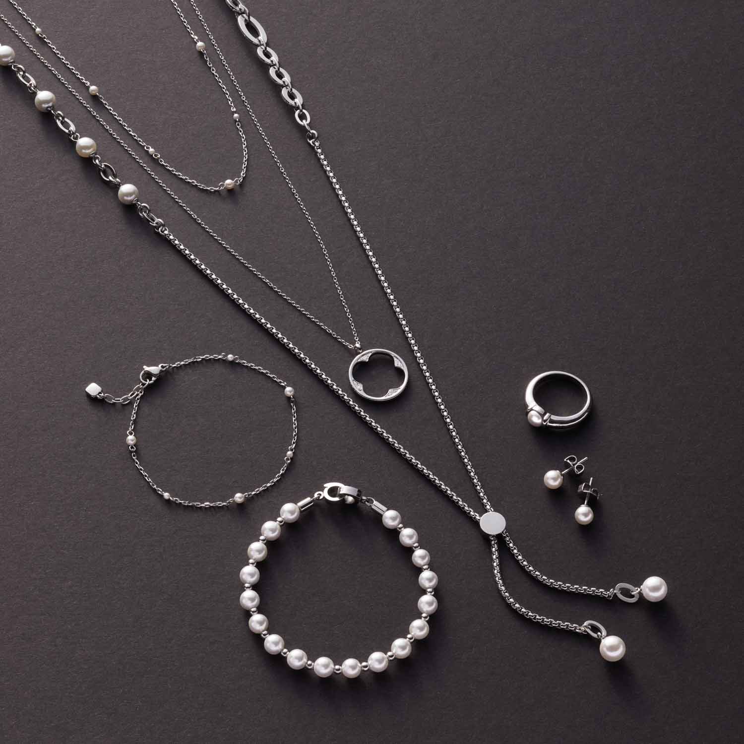 leonardo-navina-ciao-bracelet-perles-blanches image 4