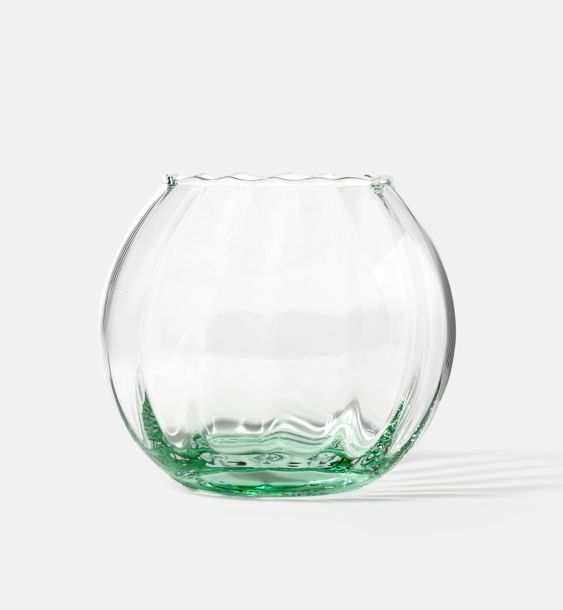 krosno-gemstone-vase-boule-meraude-15-5-cm-cristal image 1