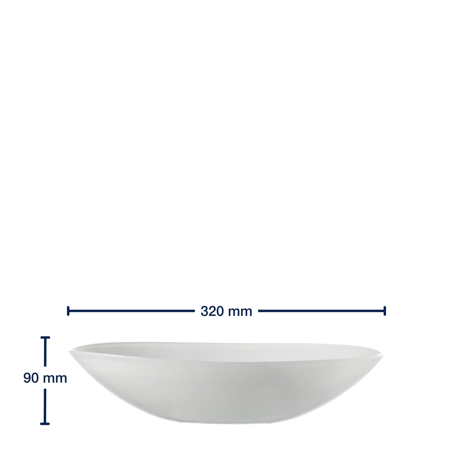 leonardo-alabastro-coupe-d-co-blanche-ovale-32-cm image 2