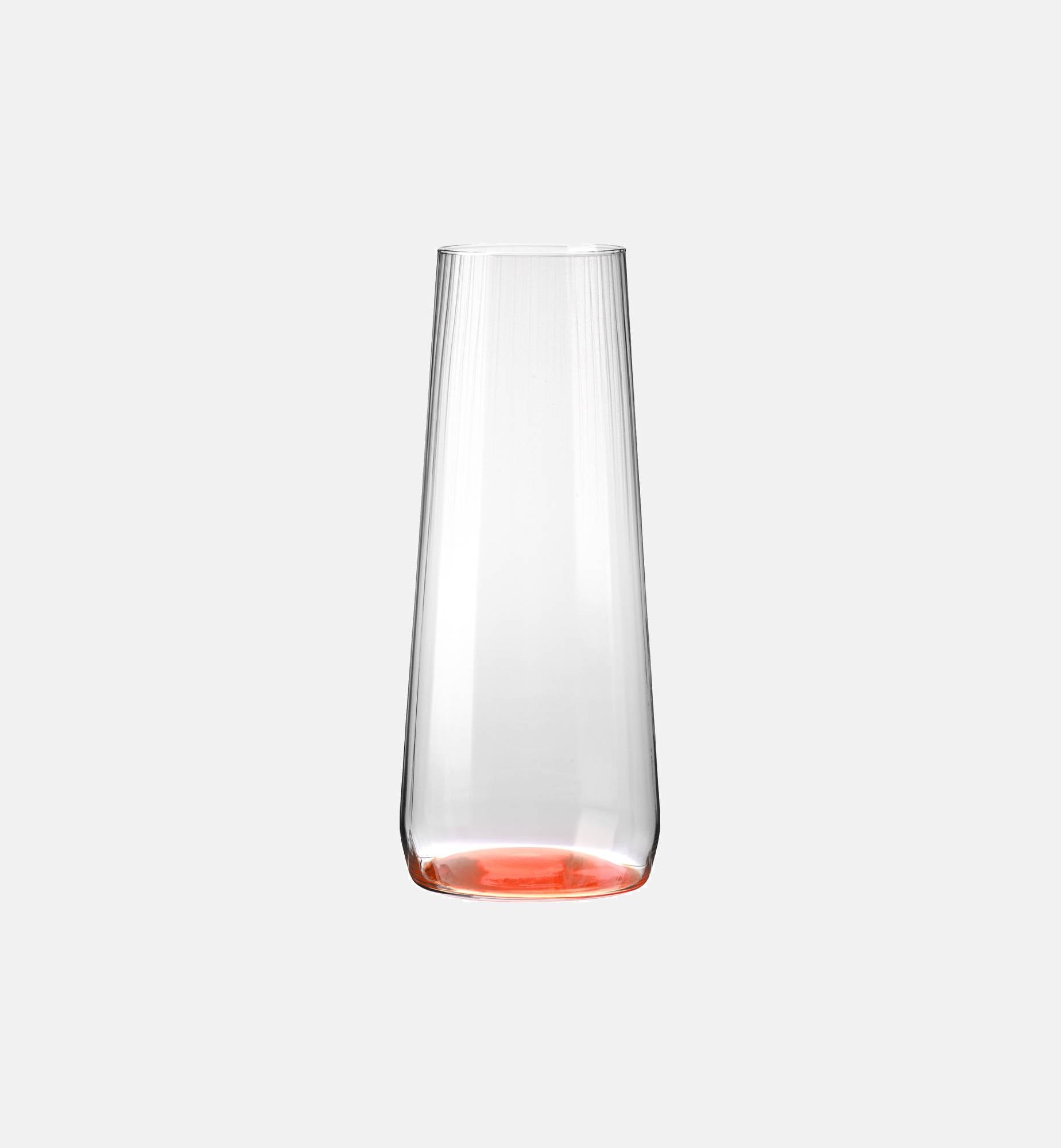 krosno-bubble-carafe-eau-1200-ml-fond-orange-stri-e image 1