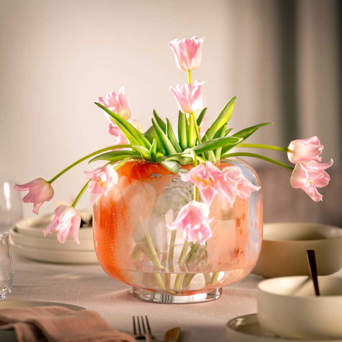 leonardo-cipria-due-vase-verre-20-cm-orange-bleu image 5