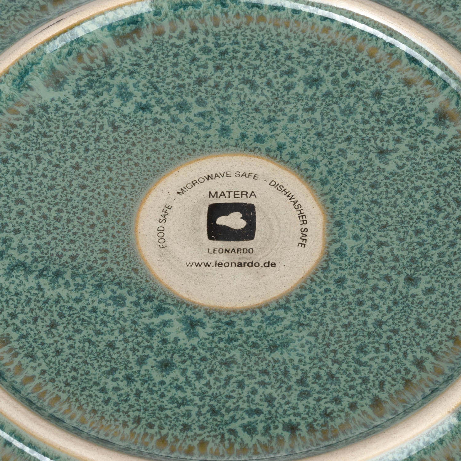 leonardo-matera-assiette-c-ramique-verte-23-cm-lot-6 image 4