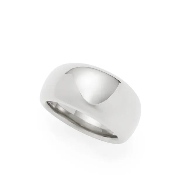 leonardo-georgette-bague-18-acier-bomb-poli image 1
