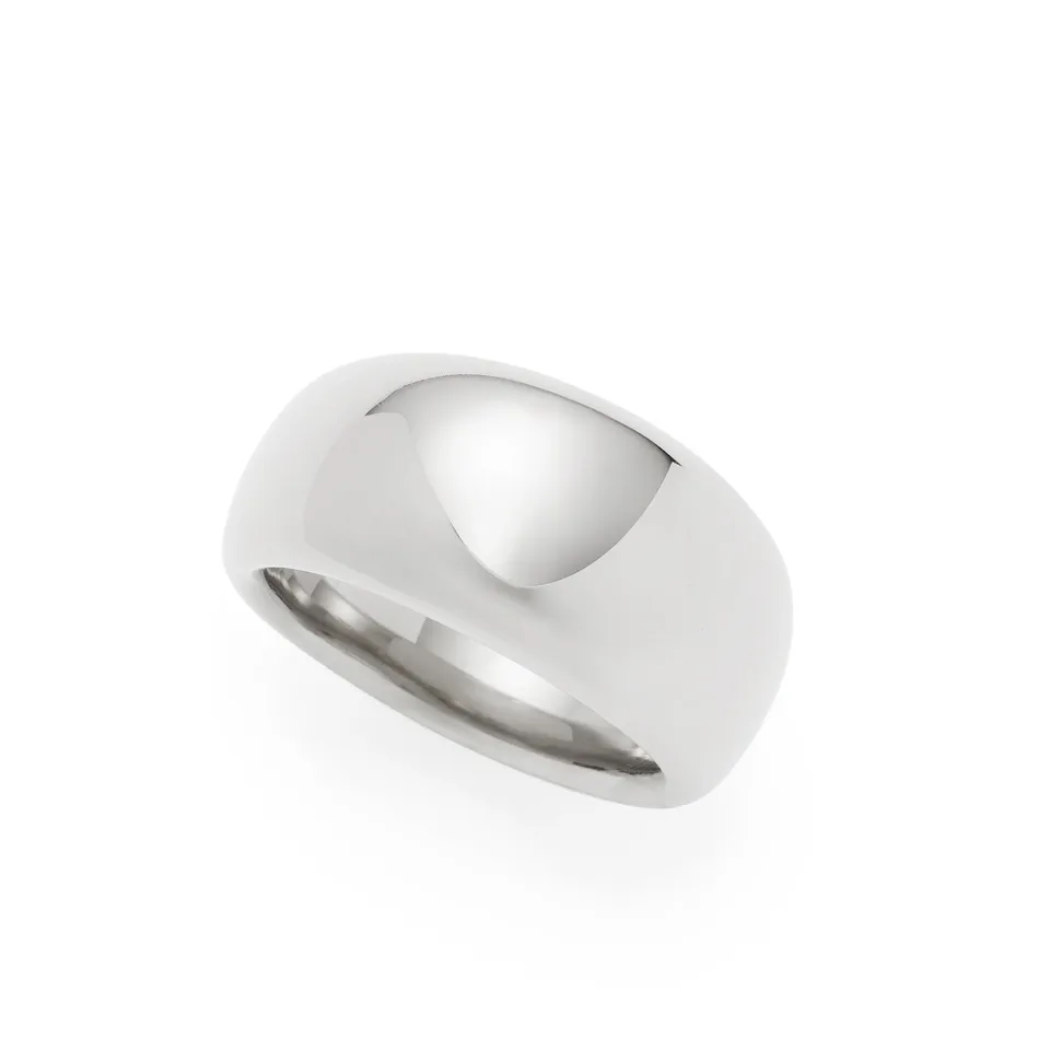 leonardo-georgette-bague-18-acier-bomb-poli image 1