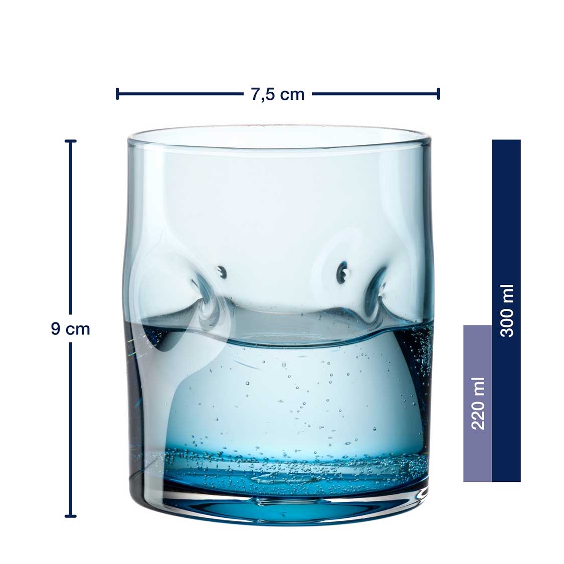 leonardo-vesuvio-verre-300-ml-bleu-lot-4 image 3